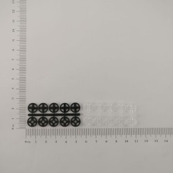 Piešujamas plastmasas spiedpogas 10 mm, komplekts